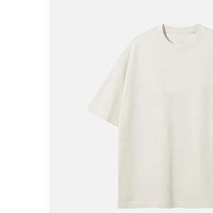 T-shirts Homme Grande Taille Personnalisés 240g Oversize Unis Anti-Plis 100% Coton Manches Courtes Vintage Délavé à la Pierre - Product Image 2