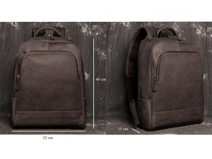 Premium Style Classic Look Durable Bags Outdoor Leather Laptop <b>Backpack</b> for Women Summer Layering Relaxed Leather <b>Backpack</b> Bag - Product Image 5