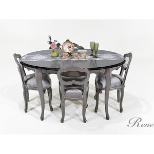 Muebles Mesas de Comedor Modelo No. Asiento y Mesa de Espuma de Madera de Caoba 7118, Precio Económico - Product Image 4