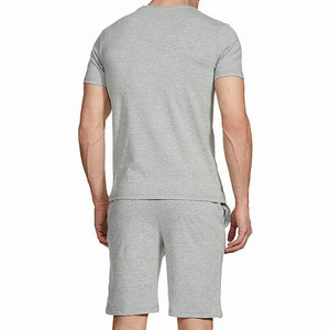 สินค้ามาใหม่ ชุดเซ็ตเสื้อยืดผ้าฝ้ายลำลองสำหรับผู้ชายฤดูร้อน กางเกงขาสั้นระบายอากาศดี สไตล์ไฮสตรีท ออกแบบเองได้ ชุดเสื้อยืดสองชิ้น - Product Image 4