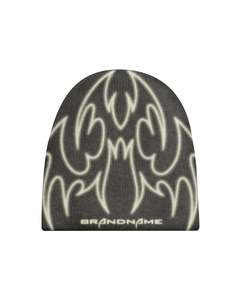 Gorro de Punto Jacquard con Patrón Azul y Blanco, Unisex, Estilo Urbano, para Invierno, 56-58CM, Marca [NOMBRE DE LA MARCA] - Product Image 5