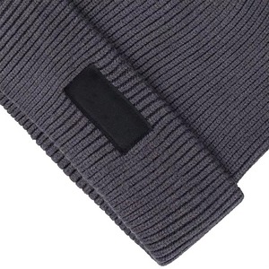 Bonnet en tricot noir pour homme et femme, dernier style, vente en gros, fournisseur de bonnets avec votre propre logo - Product Image 3
