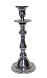 Candélabre vintage en métal argenté à cinq bras, élégant support décoratif pour bougies, centre de table de luxe pour mariage et maison - Product Image 3
