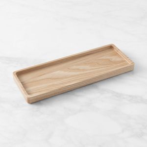 Plateau de service rectangulaire en bois de manguier design pour la cuisine, plateau élégant et durable, accessoire de maison écologique. - Product Image 4