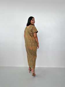 Vestido de Algodón Jersey Tie Dye, Caftán Marroquí, Bata de Mujer con Bolsillos - Product Image 3