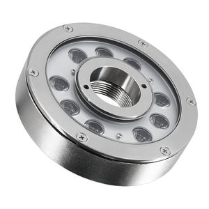 IP68 Waterproof 12V 48W LED Fountain <b>Light</b> RGB Landscape Spotlight 160mm Stainless Steel Ra90 6000K Daylight <b>Pond</b> Garden - Product Image 1