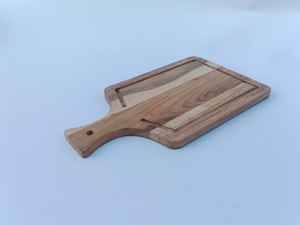 Bandeja de Servir Multiusos de Madera, Tabla de Cortar con Asa para el Hogar y Restaurantes - Product Image 4