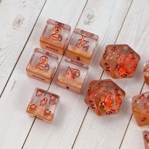 Jeu de dés en résine haute capacité, moulés en masse, polyédriques, pour les marchés internationaux de jeux de table, accessoire de jeu en gros - Product Image 6