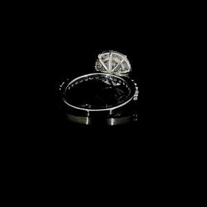 Luxury silver Round Cut Stone <b>Ring</b> with High Polished Finish, silver plated wending <b>ring</b>, Anniversary <b>ring</b> gift for women - Product Image 2