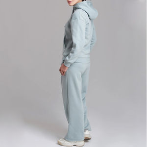 Trajes Deportivos Personalizados para Mujer, 100% Algodón, Grosor Medio, Estilo Holgado, Cuello con Capucha, Servicio OEM - Product Image 5