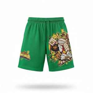 Double <b>Layer</b> Custom Silk Screen Printing Solid High Street Swimming Gym Athletic Custom Logo Basketball Shorts Unisex Shorts - Product Image 3