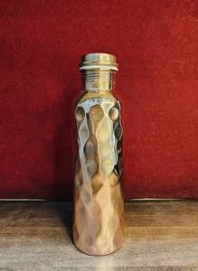 Botella de Agua Potable Ecológica de Cobre Antiguo con Tapa para Fiestas - Product Image 4