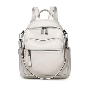 Custom Logo Design High Quality <b>Cheap</b> Price Leather <b>Backpacks</b> Waterproof Zipper 20-35L Capacity Different Colors Online Sale - Product Image 1