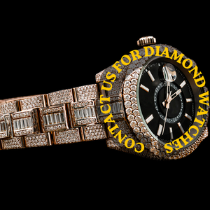 Reloj de Pulsera Hip Hop Personalizado con Diamantes Moissanite Redondos y Baguette, Esfera Negra con Cronógrafo y Fecha Automática - Product Image 3