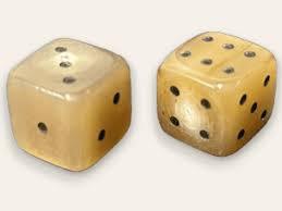 Ivory Bone <b>Dice</b> Handmade Natural Square Game Piece Eco Friendly Folk Art Craft Buffalo bone <b>Dice</b> - Product Image 2