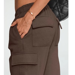 Pantalones Deportivos de Lona Ligeros de Alta Calidad, Ajuste Personalizado, con Bolsillos, Cintura Alta, para Mujer, para Yoga, Correr, Transpirables y de Secado Rápido - Product Image 5