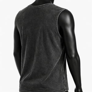 Custom Vintage Tanktop 100% Combed Cotton Men's Acid Washed <b>Tank</b> <b>Top</b> Print <b>Loose</b> Fit Plain Acid Washed <b>Tanks</b> <b>Top</b> Unisex - Product Image 2
