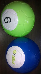 Ballon de football jaune et blanc pour l'entraînement et les matchs, avec logo personnalisé - Product Image 6