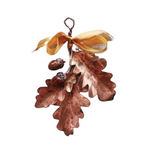 Pure Copper Antique Metal 3 Leaf Design With Decorative Rope Christmas <b>Tree</b> Decoration High Quality Ornament - Product Image 1