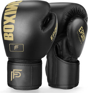 Fabricante OEM de Guantes de Boxeo Profesionales, Guantes Duraderos de Cuero PU con Correa, Dedos Completos, para Muay Thai y MMA - Product Image 3