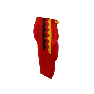 Pantalons de football américain personnalisés pour équipes, vente en gros, imprimés par transfert thermique, respirants, anti-humidité, vêtements d'été unisexes pour adultes - Product Image 2