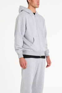 Sweat à capuche zippé pour homme 100% coton, imprimé sur mesure, style streetwear, molleton thermique hiver, coupe-vent et respirant - Product Image 5