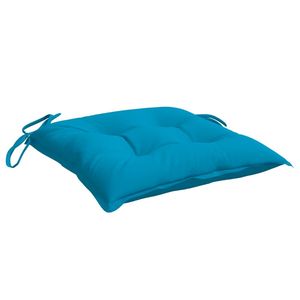 Juego de 2 Cojines para Silla de Tela Oxford Azul Claro, 100% Poliéster, para Uso en Exteriores - Product Image 4