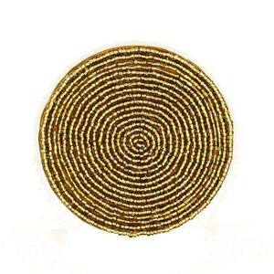 Modern Bohemian Decorative <b>Bead</b> Cup <b>Coasters</b> Waterproof for Coffee Table for Boho Table Decor - Product Image 5
