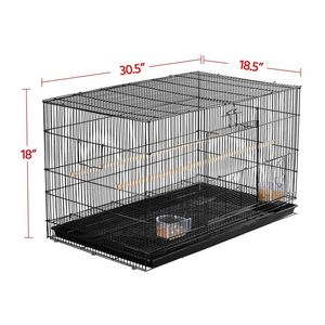 Jaula de Metal de Acero Inoxidable de 30.5 Pies con Perchas de Madera para Pájaros Pequeños, para Interiores y Exteriores - Product Image 5