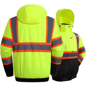 Chaqueta de Seguridad Reflectante de Alta Visibilidad ANSI Personalizada de Fábrica para Construcción, Trabajo en Exteriores de Invierno, Antiestática - Product Image 5