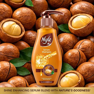 Champú con Suero para Brillo del Cabello Glass Shine, Mezcla de Suero con Aceite de Nuez de Macadamia, Brillo Intenso, Suavidad, Cuidado Diario Nutritivo para el Cabello, 650 ml - Product Image 3