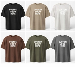 Camiseta Oversize Personalizada de Algodón Tejido 240g, Estilo Boxy con Hombros Caídos, para Streetwear, Fabricante de Marca Privada - Product Image 2