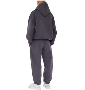 Conjunto de sudaderas con capucha extragrandes y corte holgado para hombre, fabricadas en Pakistán, 100% algodón, estilo holgado, chándal de tela gruesa para mí. - Product Image 2