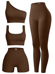 Yoga Set Women 2 Piece Solid Color Crisscross Strap <b>Crop</b> <b>Top</b> High Waist Leggings Breathable Seamless Spandex Polyester - Product Image 2