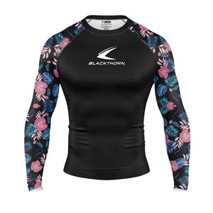 Camiseta de Compresión con Sublimación Personalizada para MMA BJJ, Protección UPF50+ Antibacteriana, Servicio OEM, Manga Larga - Product Image 4