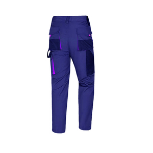 Anti cut Protection Regular Fit Purple Safety Cargo Work Pants with <b>Tool</b> Pockets for Factory Workshop Use <b>Mechanic</b> Construction - Product Image 2