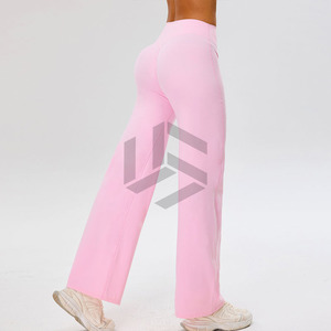 Hot Sale Women's Lightweight Yoga Pants Quick-Drying High Waist Hip Lift Breathable Spandex/Nylon Solid <b>Pattern</b> Yoga Leggings - Product Image 5