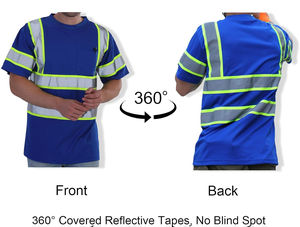 Ropa de Trabajo Personalizada al por Mayor, Chaqueta de Construcción 100% Poliéster, Ropa de Seguridad, Camiseta Reflectante para Mineros y Trabajadores de Limpieza Vial - Product Image 2