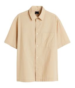 Camisas con cuello de bolsillo en la parte delantera del pecho de algodón suave 100% de calidad superior transpirables de media manga para hombre - Product Image 6