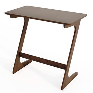 Table d'appoint spacieuse en bambou en forme de Z avec plateau gain de place pour le mobilier de salon - Product Image 6