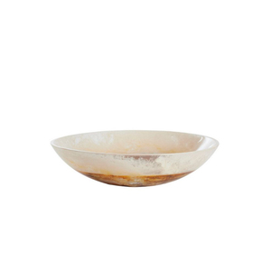Bol de service en résine marbrée verte fait main, bord ondulé, centre de table de luxe, bol à salade, écologique, incassable, transparent - Product Image 3