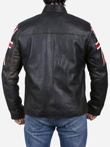 Chaqueta de Cuero para Hombre con Logotipo de Marca Moderna, Cuello Alto, Color Liso, Casual, Invierno, Impermeable, Transpirable, Nueva, Confiable - Product Image 6