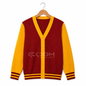 Cardigan en tricot Cosh International pour sororité avec patch personnalisé pour les adultes, idéal pour les tenues d'organisation et les activités sur le campus - Product Image 1