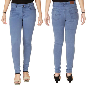 Wholesale High Quality Mid Waist Plus Size Breathable Denim Jeans Pencil Pants <b>Women</b> Fashion Full Length Casual Streetwear - Product Image 6
