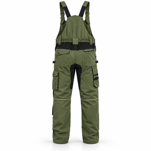 Overoles de Trabajo Personalizados OEM para Hombre, Overoles de Dos Tonos con Bolsillo en el Pecho, Refuerzo en las Rodillas, Uniformes de Trabajo - Product Image 3