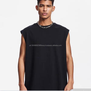 Débardeur Homme Personnalisé de Haute Qualité, Coupe Oversize Décontractée, Idéal pour la Gym et la Course, Sans Manches, Respirant, en Maille Tressée avec Logo Brodé - Product Image 2