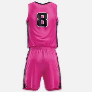 Uniforme de Baloncesto Personalizado de Secado Rápido, 100% Poliéster, Diseño Unisex, Transpirable, Uniformes Deportivos de Baloncesto - Product Image 3