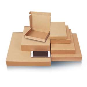 Boîte d'expédition en carton ondulé avec logo personnalisé pour l'emballage de vêtements, boîte en papier pour l'expédition de vêtements de marque de luxe - Product Image 3