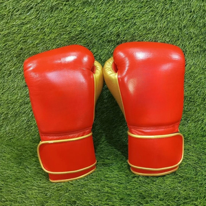 Gants de boxe professionnels TRIVEERS sur mesure de haute qualité en cuir véritable et cuir PU respirant avec fermeture à lacets pour la lutte - Product Image 3