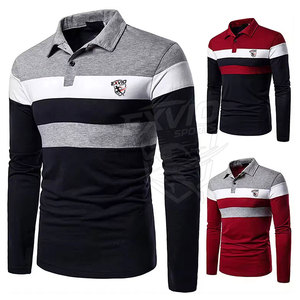 Chemises polo à manches longues pour hommes, prix d'usine, haute qualité, best-sellers - Product Image 3